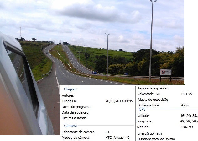 Sinalização do Radar móvel sentido Inhumas-GO para Goiânia-GO.